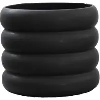 DBKD Mud ruukku, musta Keskikoko, Ø 14 cm