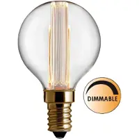 Globen Lighting Laser filament hehkulamppu LED E14 8 cm, E14