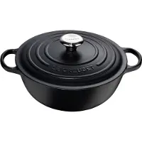 Le Creuset - Valurautapata pyöreä 32 cm 7 L Mattamusta