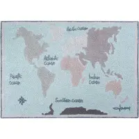 Lorena Canals Washable Rug Vintage Map - Multi/patterned - 140X 200CM