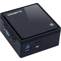Gigabyte GB-BACE-3160 1.6GHz J3160 0.69L Sized PC Musta PC/työaseman barebone-tietokone