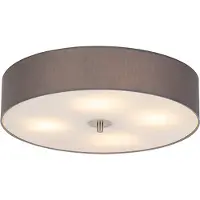 QAZQA Maalaismainen kattovalaisin harmaa 50 cm - Drum