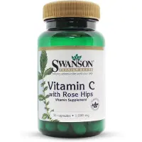 Swanson Health C-vitamiini ruusunmarja-uutteella, 1000 mg - 90 kapselia