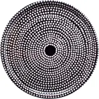 Marimekko - Fokus Tarjotin 46 cm Musta/Valkoinen