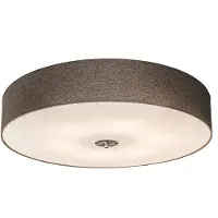 QAZQA Rustiikki kattovalaisin Taupe 70 cm - Drum Jute