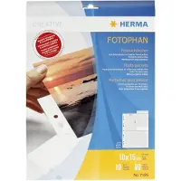 Herma 7585, 100 x 150 mm, Läpinäkyvä, Valkoinen, Polypropeeni (PP), Muotokuva, 230 mm, 310 mm