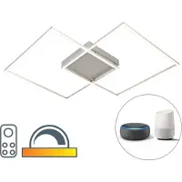 Q-SMART-HOME Älyriippuvalaisin Inigo, himmennettävä, Alumiini/harmaa/sinkki, Olohuone/ruokailutila, Metalli, Moderni,