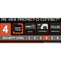 Trelock RS 453 Protect-O-Connect Frame Lock AZ ZR 20, black