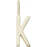 Design Letters Letter For Initial Necklace A-Z (18K Gold-Plated) - Gold - 10 MM
