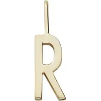 Design Letters Letter For Initial Necklace A-Z (18K Gold-Plated) - Gold - 10 MM
