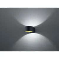 TRIO Lacapo seinävalaisin LED 4,5 W musta/kulta