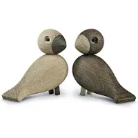 Kay bojesen Lovebirds 2 kpl, tammi - savustettu tammi