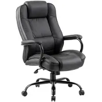 Home4You Työtuoli ELEGANT XXL 79,5x82xH113-120,5cm, istuin ja selkänoja: keinonahka, väri: musta
