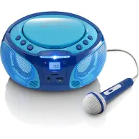 Lenco SCD-650 Kannettava FM-radio CD/MP3/USB-mikrofoni