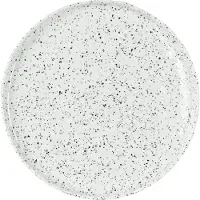 Olsson & Jensen Poppi asietti 21 cm valkoinen-musta