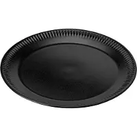 Knabstrup Keramik Knabstrup ruokalautanen musta 19 cm