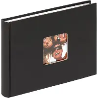Walther design Fun 22x16 Cm 40 Pages Bookbound Photo Album Musta