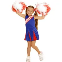 E-Carnavalskleding.nl Sini-punainen Cheerleader - Cheerleader-asut