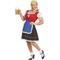 Widmann Miespuolinen Oktoberfest-tyttö Naamiaisasu - X-Large
