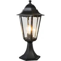 QAZQA Klassinen ulkolyhtyjalka musta 48 cm IP44 - New Orleans
