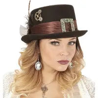 E-Carnavalskleding.nl Steampunk-huopahattu - Aikuisten hatut