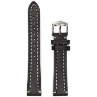 Hirsch Liberty musta artisaani nahkaranneke 1090 02 50 24mm