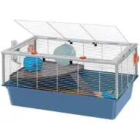 Ferplast - Criceti - Hamster cage with opening roof Blue 78 x 48 x 39 cm - Pieneläimet - Häkit ja kuljetusvälineet