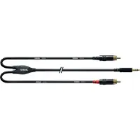 Cordial CFY 3 WCC audio cable 3 m 2 x RCA 3.5mm Black (CFY 3 WCC)