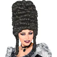 Finidi Ekstra-korkea goottiperuukki, musta - Halloween-peruukit