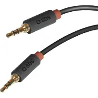 SBS TECABLE35KR, 3.5mm, Uros, 3.5mm, Uros, 1,5 m, Musta