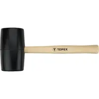 Topex Kumivasara 72 mm/900 g, puukahva