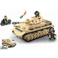 Sluban Rakennuspalikat WWII Sarja Panzer IV German Tank