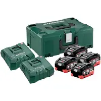 Metabo Tarvikesarja Metabo 685135000; 18 V; 4x8 Ah + Laturi ASC 145 Duo