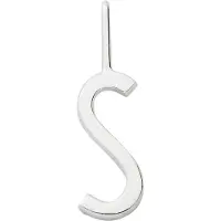 Design Letters 10Mm 925 Sterling Silver A-Z - Silver - 10 MM