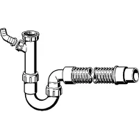 Viega pipe odour trap flexible 112 x 40/50 mm Valkoinen