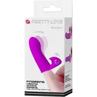 Pretty Love Adonis Finger Sleeve Vibrator Black