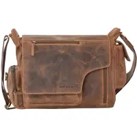 Greenburry Vintage Lähettilaukku Nahka 39 cm Ruskea