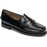 Sebago for woman. 7001530 Classic Leather Moccasins Dan black (36), Flat, 1 to 3 cm, None, Casual, Party