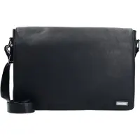 Greenland Black Nappa Lähettilaukku Nahka 38 cm Musta