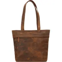 Green Burry Vintage Shopperit Nahka 39 cm Ruskea