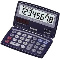 Casio Sl100ver Pocket Calculator Musta
