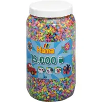 HAMA Beads Midi 13000 Mix (väri 50) silityshelmipurkki