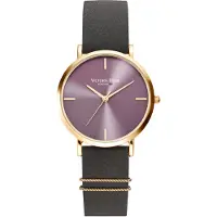 Victoria Hyde Analoginen kello 'The Primrose' kulta / antrasiitti / malva