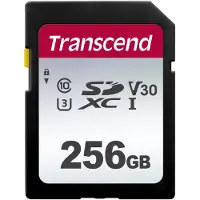 Transcend 256 GB SDXC CARD, U3, V30 - SDC300S (TS256GSDC300S)
