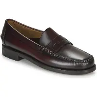 Sebago for man. 7000300 Classic Dan Leather Loafers burgundy brown (42), Flat, 1 to 3 cm, None, Casual, Party