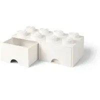 LEGO 8-nuppinen valkoinen'säilytyslaatikko 5006209