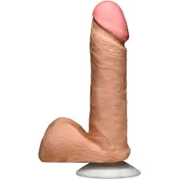Realistic Cocks Realistic Cock With Balls 6" Vanilla