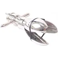 Kiotos Steel Asslock Metallinen Anustappi 14 cm - Silver