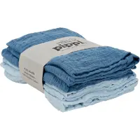 Pippi Organic Cloth Muslin (4-Pack) - Blue - 65X65CM