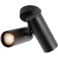 QAZQA Design-kohdevalaisin musta 2 valoa - Scopio Honey
